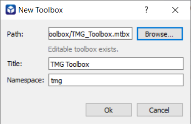 Set file path, title and namespace