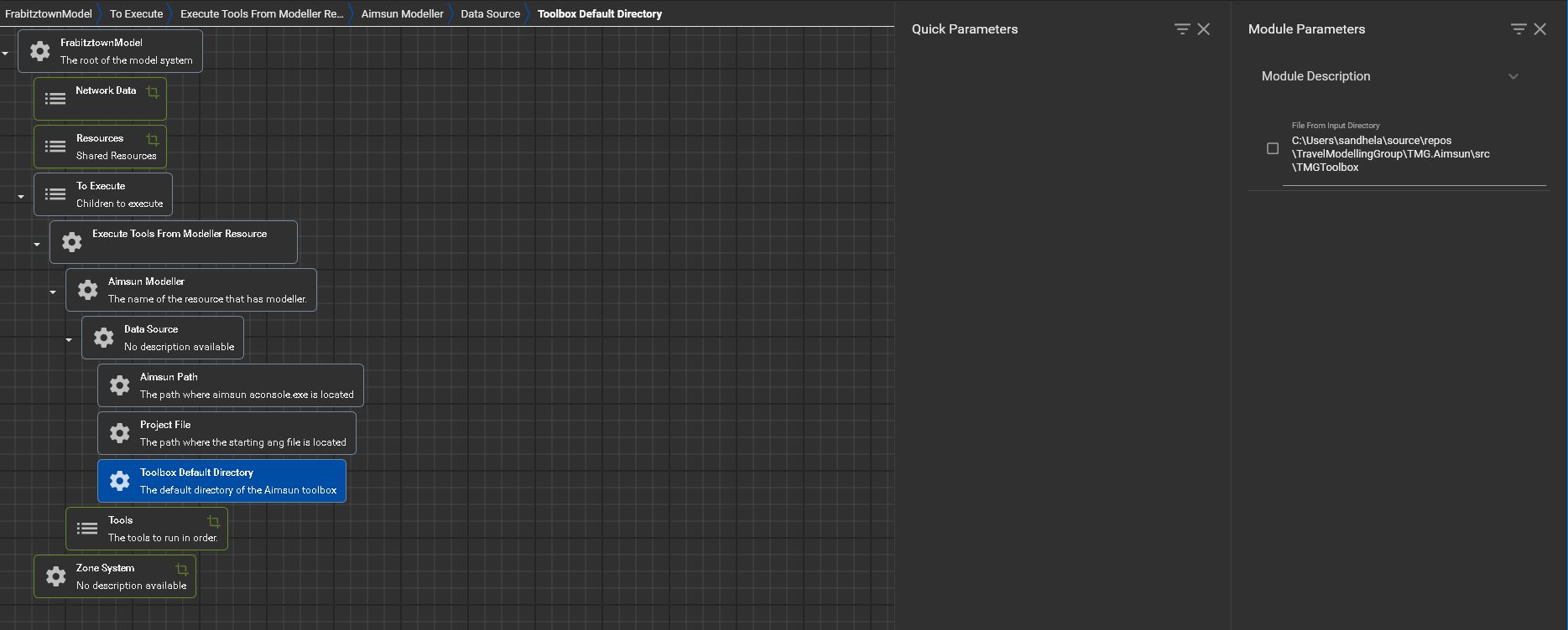 Toolbox Default Directory Module