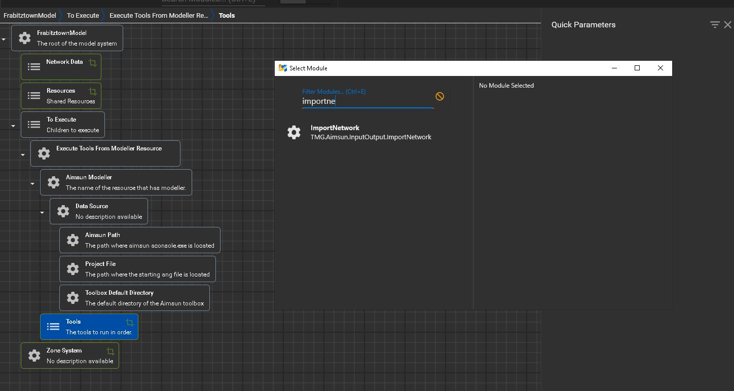 ImportNetwork Module