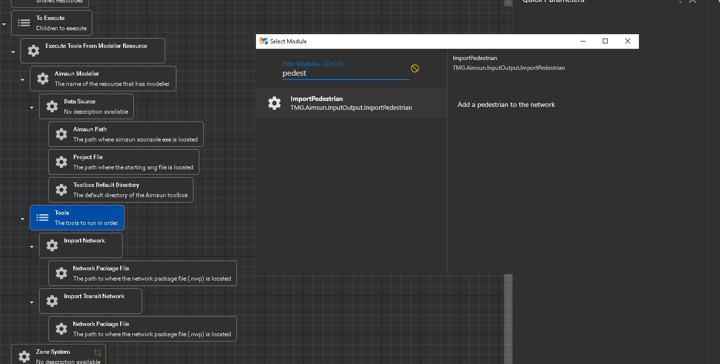 ImportPedestrian Module