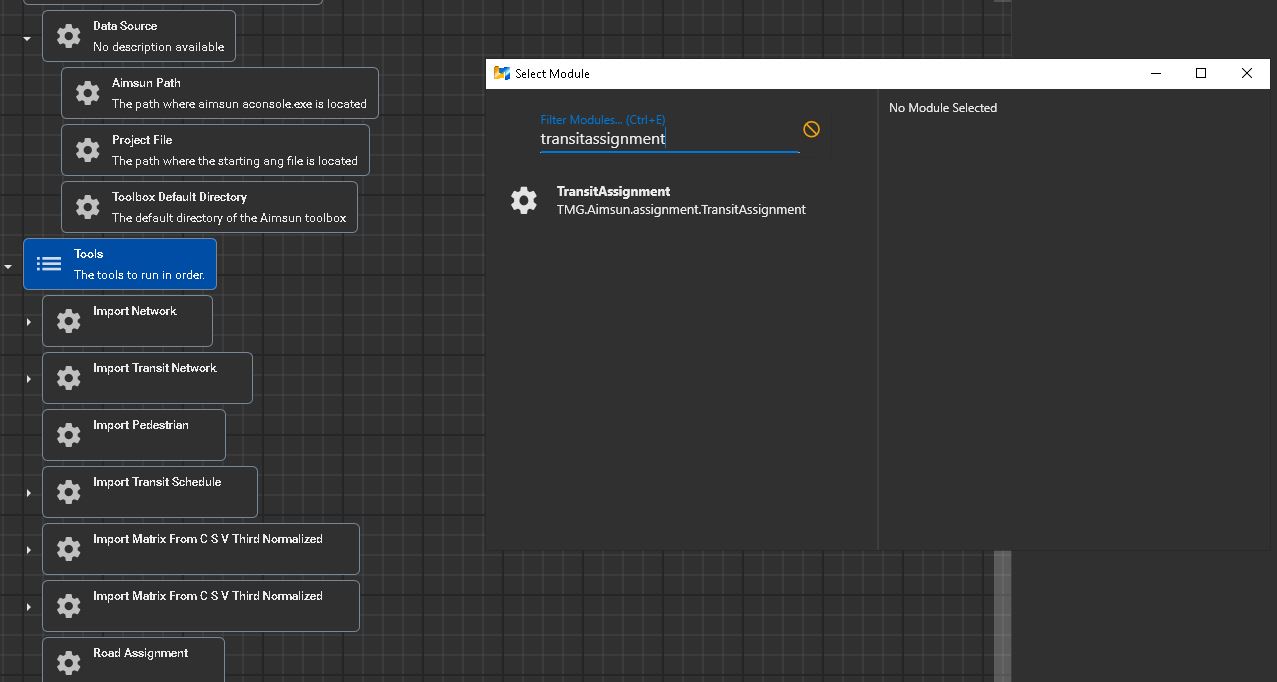 TransitAssignment Module