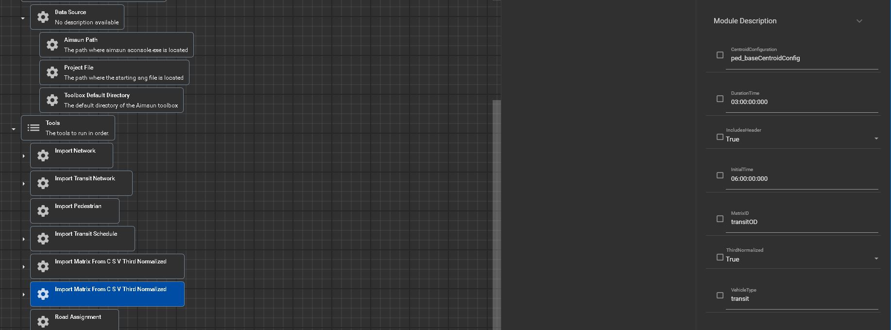 ImportMatrixFromCSVThirdNormalized ODCSV Module
